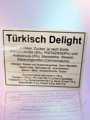 antep fistik kaplamali narli lokum 500 gr.