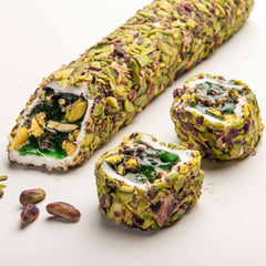 Mega Pasha Turkish Delight with Net Pistachio Covered Pomegranate Flavor and Pistachio