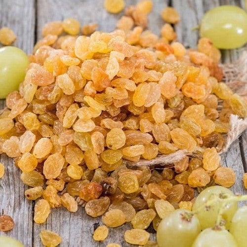 small yellow raisins