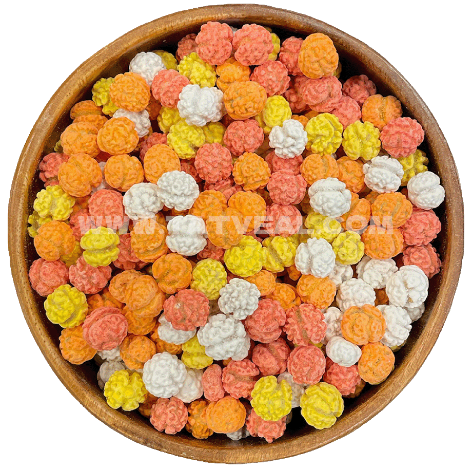 Sugared Colored Crispy Chickpeas